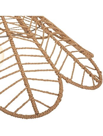 Lámpara colgante folk beige d58cm