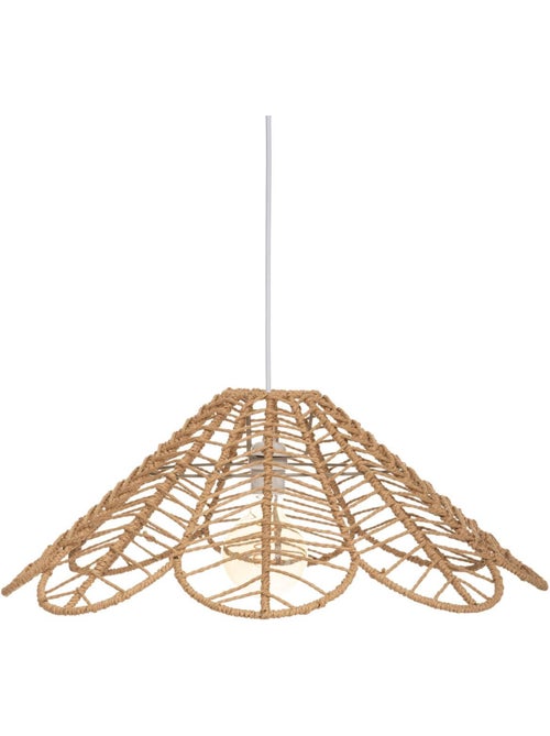 Lámpara colgante folk beige d58cm - Kiabi Lámpara colgante folk beige d58cm - Kiabi