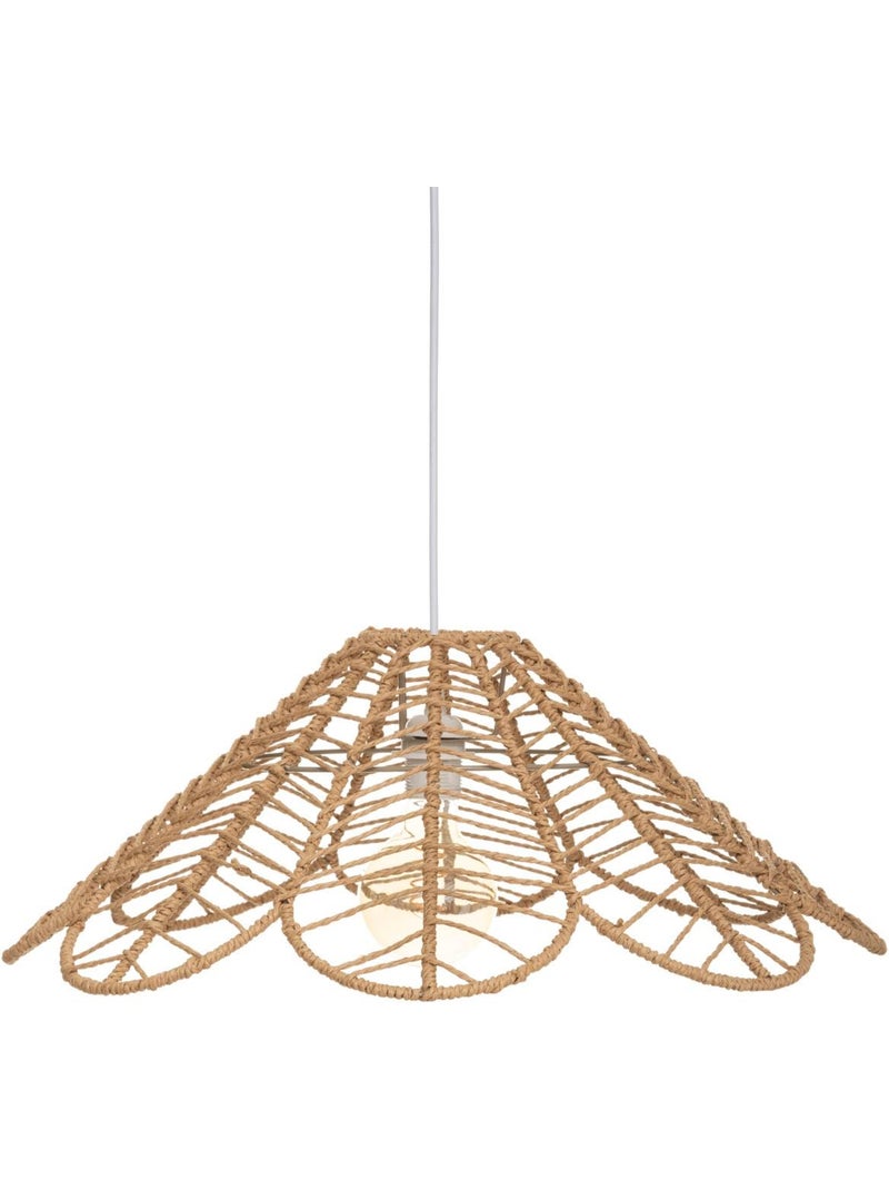 Lámpara colgante folk beige d58cm Beige - Kiabi