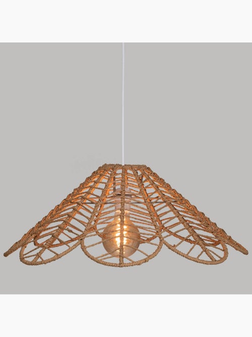 Lámpara colgante folk beige d58cm - Kiabi Lámpara colgante folk beige d58cm - Kiabi