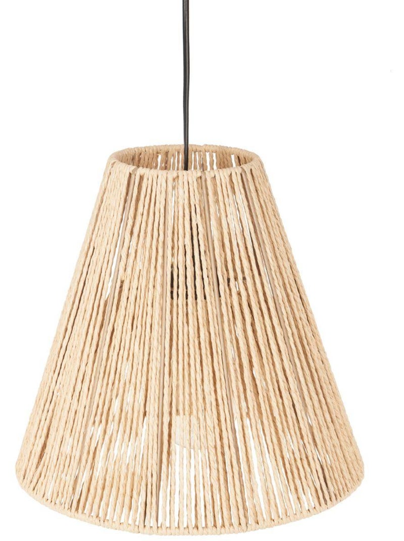 Lámpara colgante giada beige d30cm Beige - Kiabi