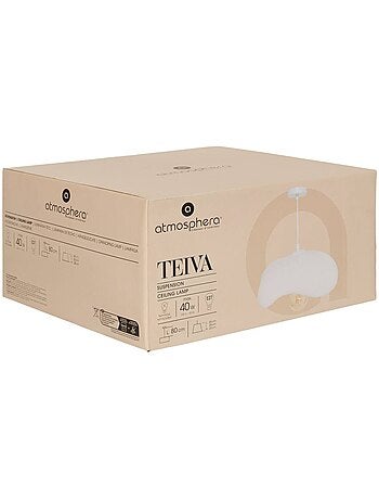 Lámpara colgante teiva blanca