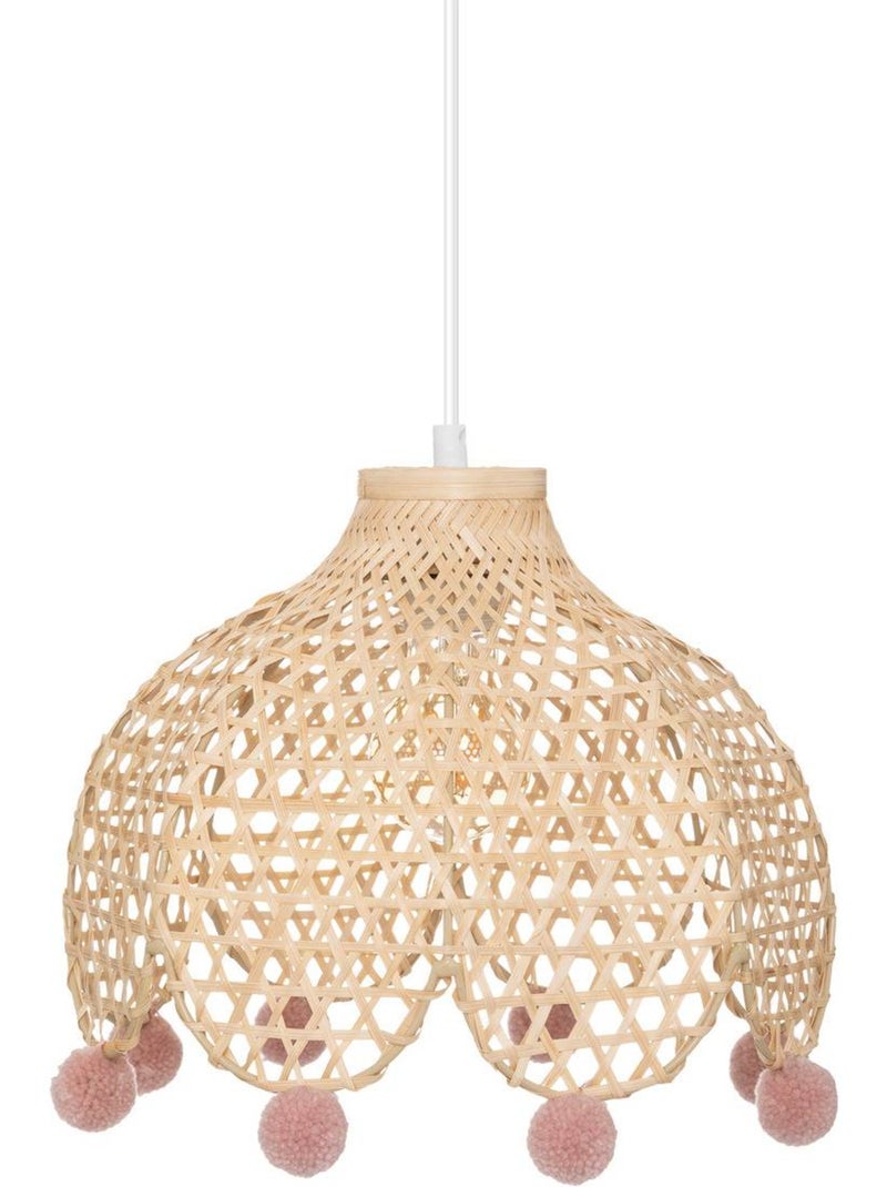 Lámpara colgante week end à la campagne h.22cm bambú Beige - Kiabi