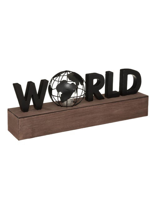 Lámpara con la palabra "WORLD" - Kiabi