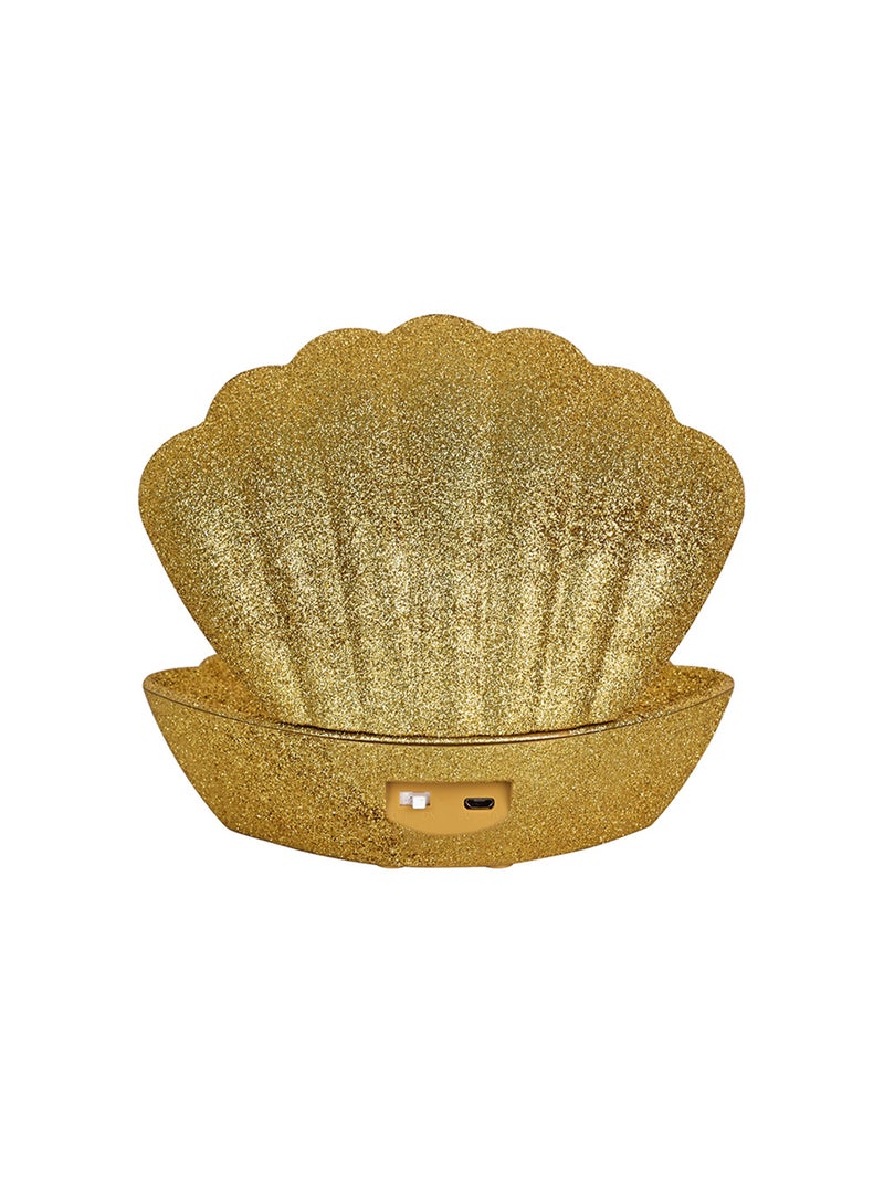 Lámpara de concha iluminada con efecto purpurina Dorado/Oro - Kiabi