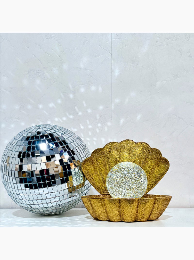 Lámpara de concha iluminada con efecto purpurina Dorado/Oro - Kiabi