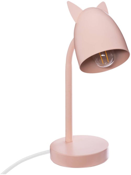 Lámpara de mesa con orejas h.31cm metal rosa - Kiabi Lámpara de mesa con orejas h.31cm metal rosa - Kiabi