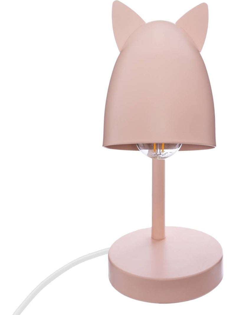 Lámpara de mesa con orejas h.31cm metal rosa Rosa - Kiabi