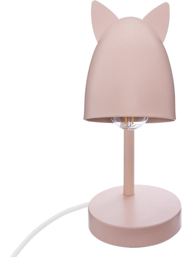 Lámpara de mesa con orejas h.31cm metal rosa Rosa - Kiabi