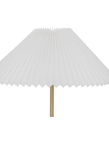 Lámpara de mesa con pantalla plisada