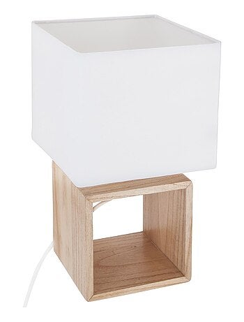 Lámpara de mesa cuadrada