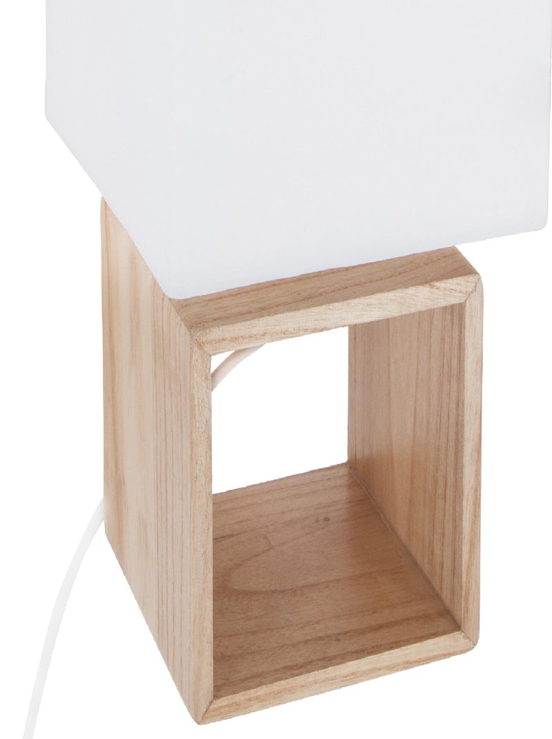 Lámpara de mesa cuadrada Blanco - Kiabi