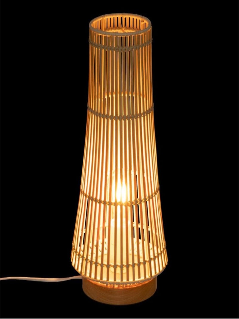 Lámpara de mesa de bambú Beige - Kiabi