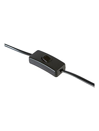 Lámpara de mesa de cerámica negra