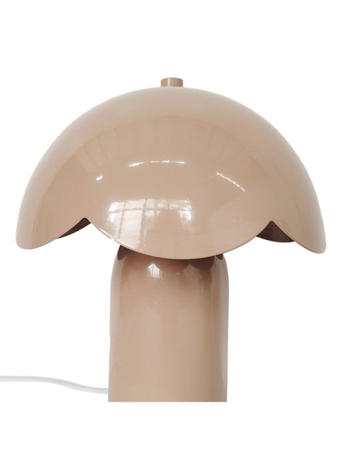 Lámpara de mesa decorativa de metal con pantalla redondeada - Kiabi