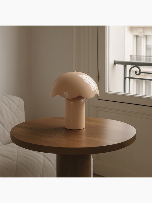 Lámpara de mesa decorativa de metal con pantalla redondeada - Kiabi