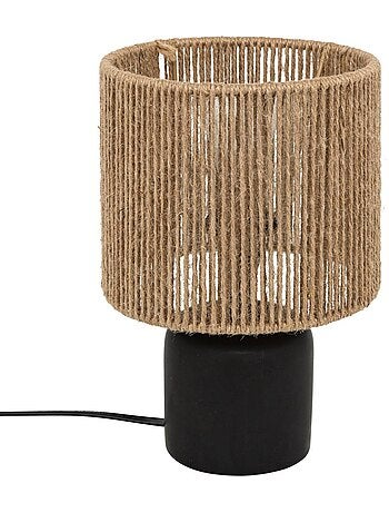 Lámpara de mesa koby negro h24cm