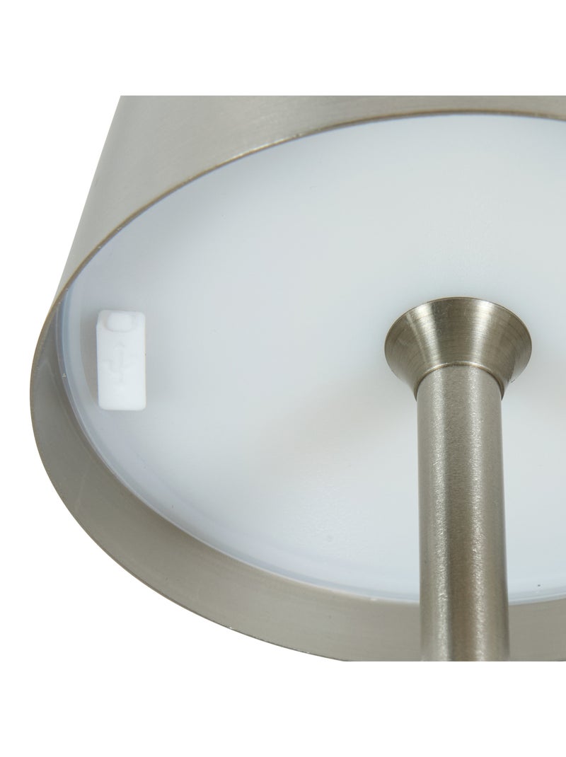 Lámpara de mesa led recargable para exterior Plata - Kiabi