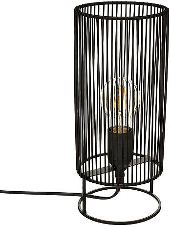Lámpara de mesa nora negra h30cm