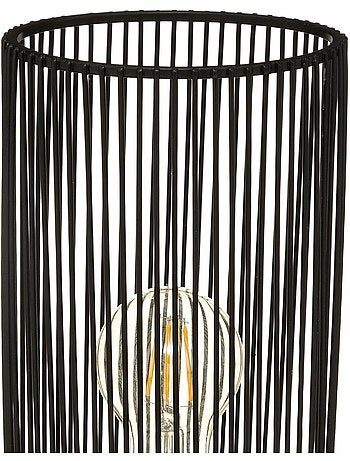 Lámpara de mesa nora negra h30cm
