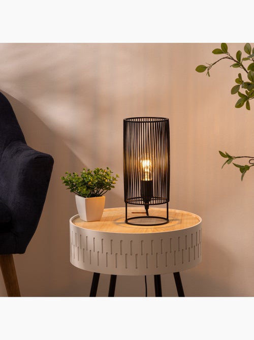 Lámpara de mesa nora negra h30cm - Kiabi