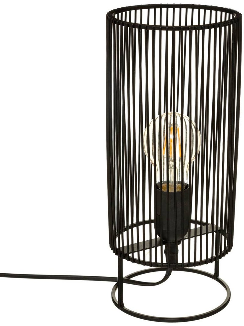 Lámpara de mesa nora negra h30cm Negro - Kiabi