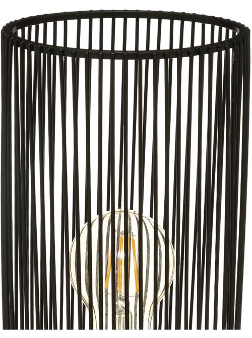 Lámpara de mesa nora negra h30cm - Kiabi