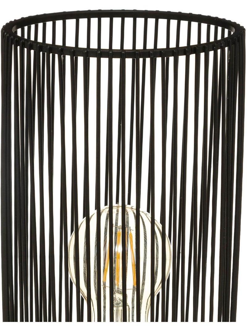 Lámpara de mesa nora negra h30cm Negro - Kiabi