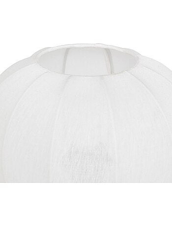 Lámpara de mesa tobie algodón plata h33cm