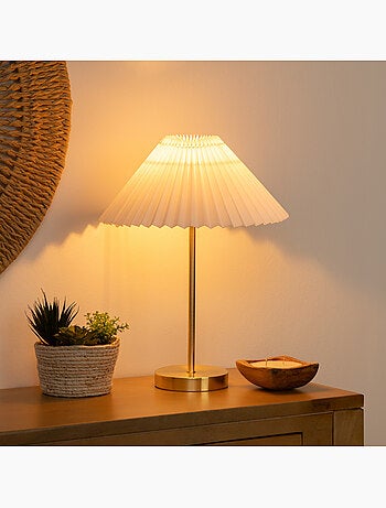 Lámpara de metal jiling h47cm blanco