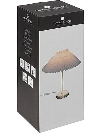 Lámpara de metal jiling h47cm blanco