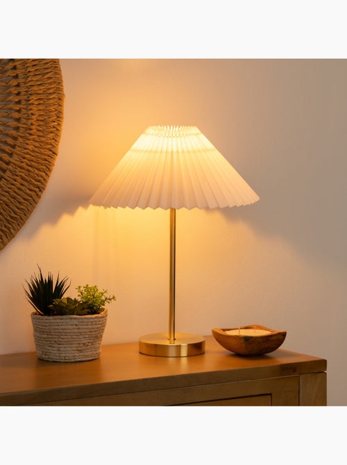 Lámpara de metal jiling h47cm blanco - Kiabi Lámpara de metal jiling h47cm blanco - Kiabi