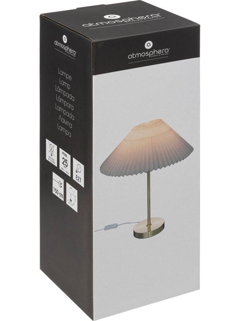 Lámpara de metal jiling h47cm blanco Blanco - Kiabi