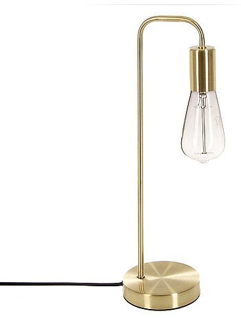 Lámpara de metal keli negra h45cm