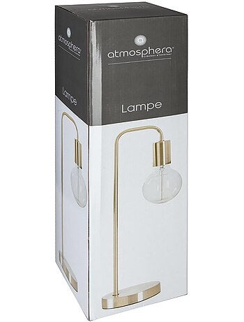 Lámpara de metal keli negra h45cm