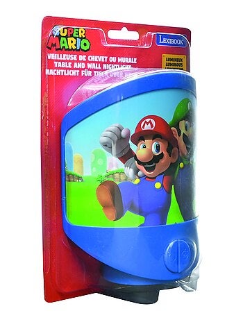Lámpara de noche de pared y mesa Super Mario