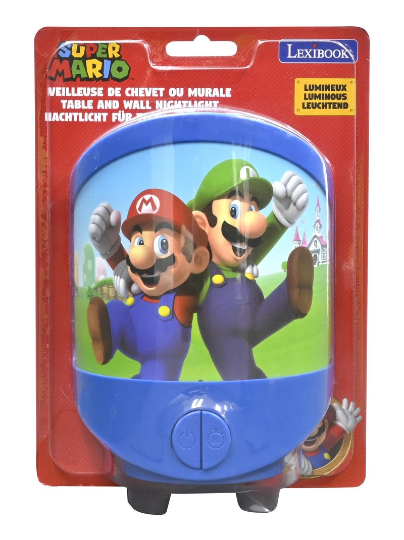Lámpara de noche de pared y mesa Super Mario Azul - Kiabi