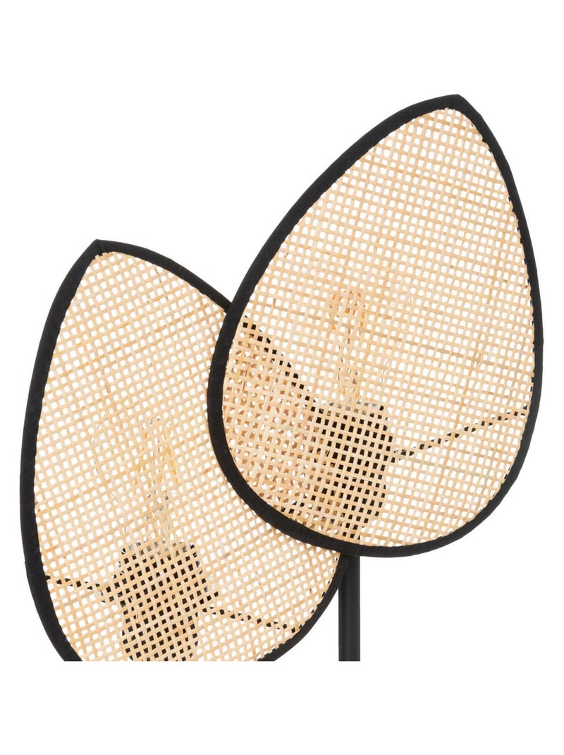 Lámpara en forma de hojas de mimbre Beige - Kiabi