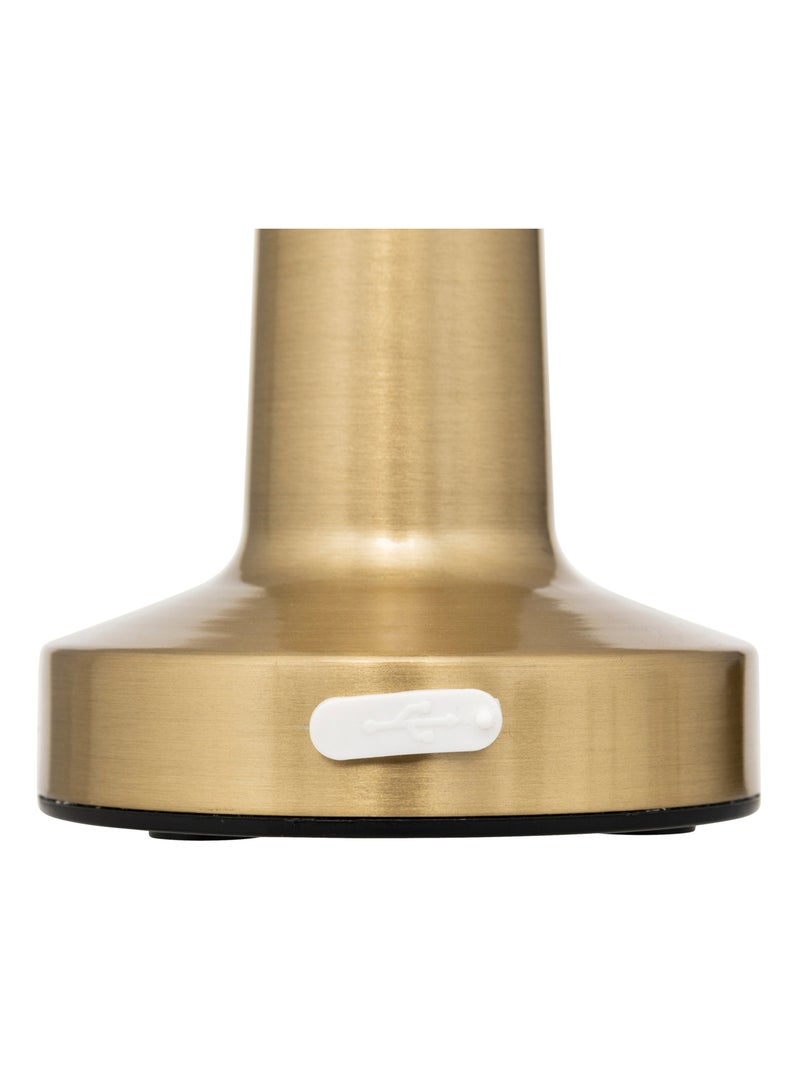 Lámpara exterior de acero recargable Dorado/Oro - Kiabi
