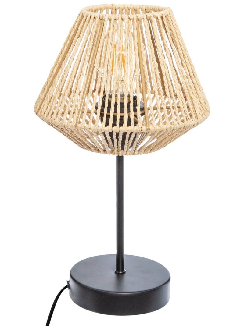 Lámpara jily beige h34cm Beige - Kiabi