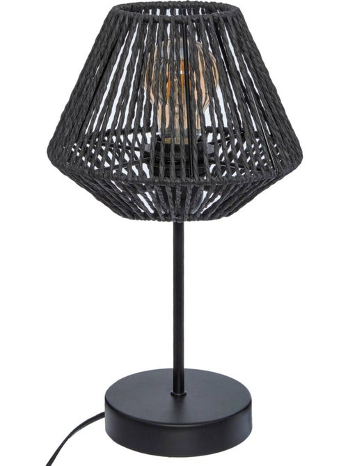 Lámpara jily negra h34cm - Kiabi