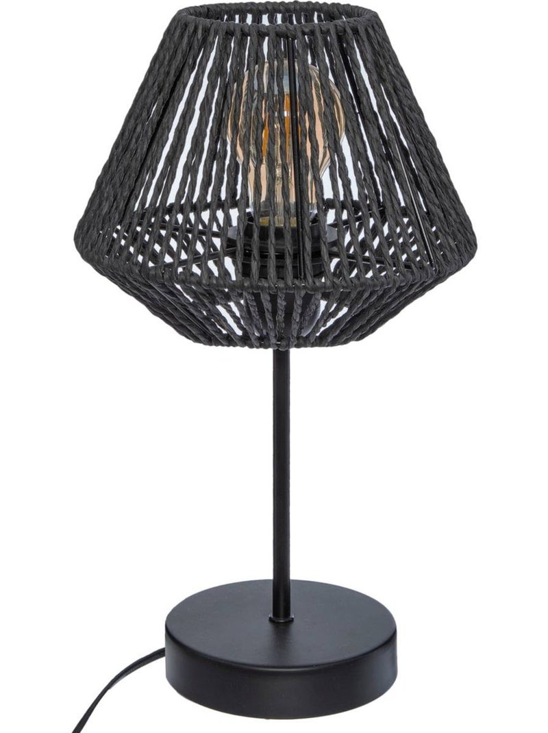 Lámpara jily negra h34cm Negro - Kiabi