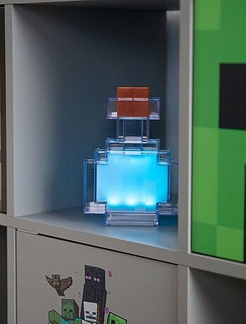Lámpara LED frasco poción recargable por USB - 8 modos de colores 'Roba' - Minecraft