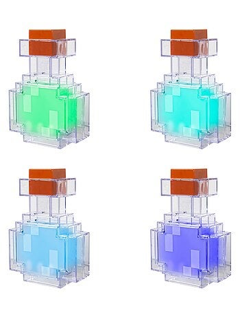 Lámpara LED frasco poción recargable por USB - 8 modos de colores 'Roba' - Minecraft