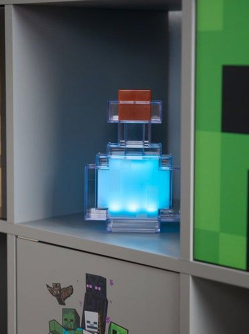 Lámpara LED frasco poción recargable por USB - 8 modos de colores 'Roba' - Minecraft - Kiabi