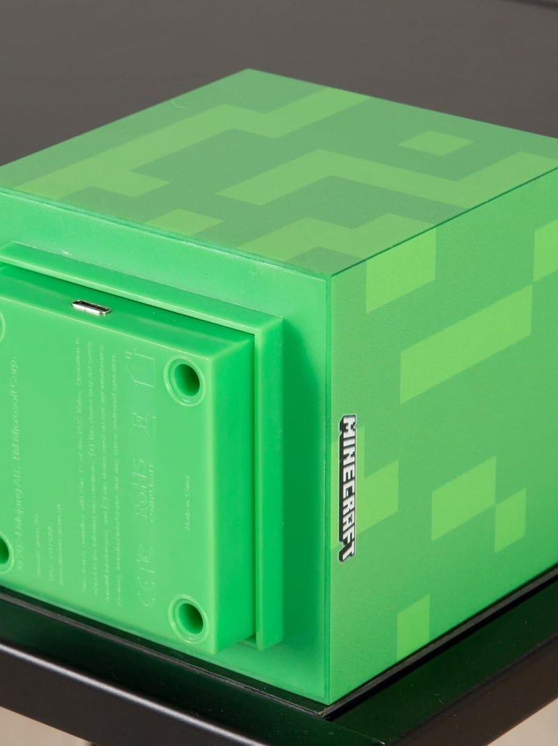 Lámpara LED recargable por USB con temporizador 'Roba' - Minecraft Verde - Kiabi