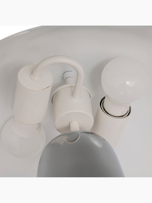 Lámpara seta omia plata h34cm - Kiabi