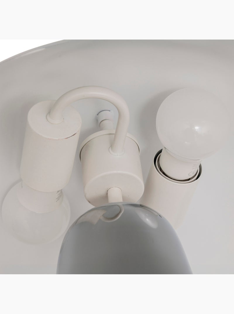 Lámpara seta omia plata h34cm Plata - Kiabi
