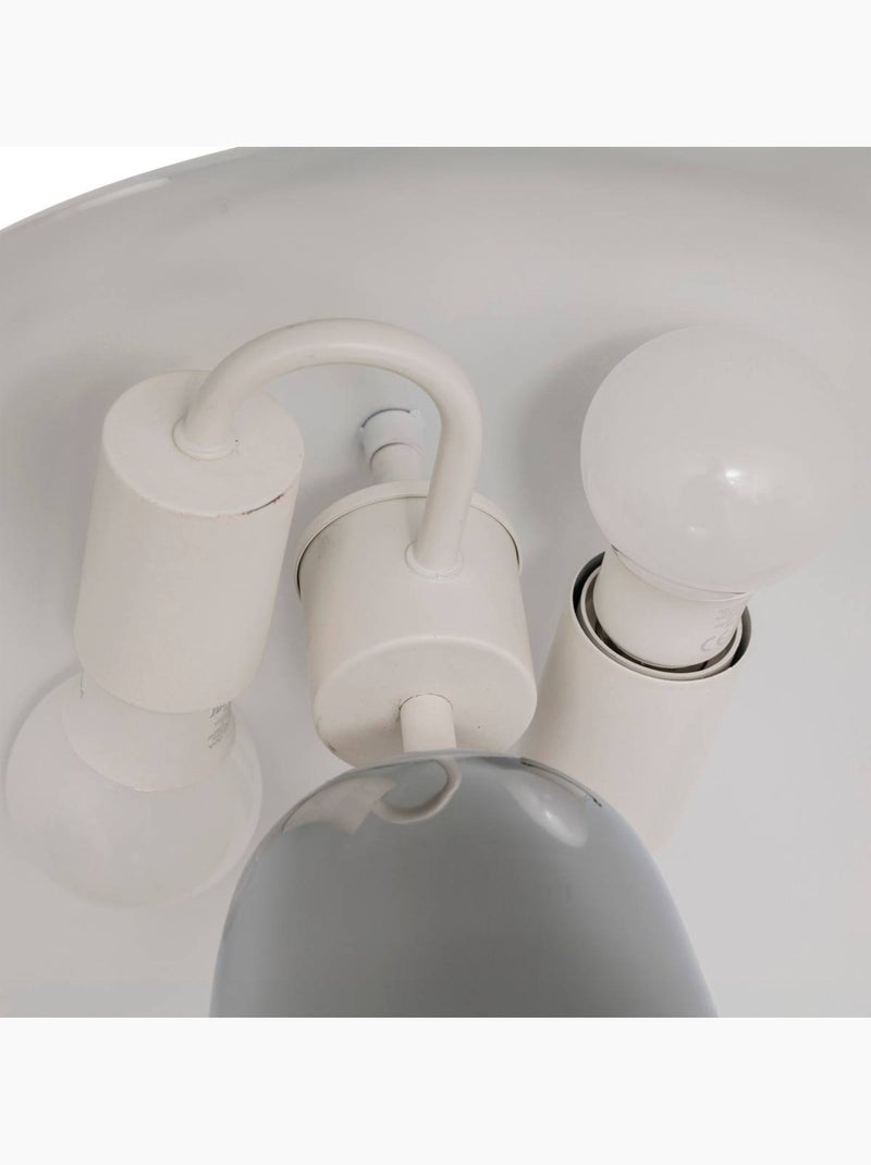 Lámpara seta omia plata h34cm Plata - Kiabi