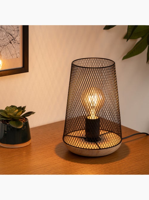 Lámpara zely gris h23cm - Kiabi Lámpara zely gris h23cm - Kiabi